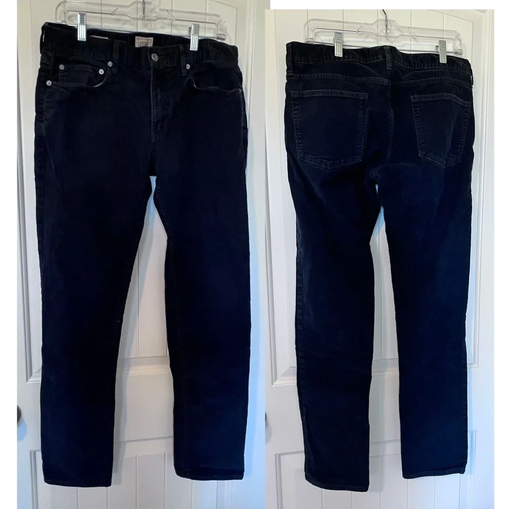 J. Crew Corduroy Navy/Black Pants Style 484 W32 L32